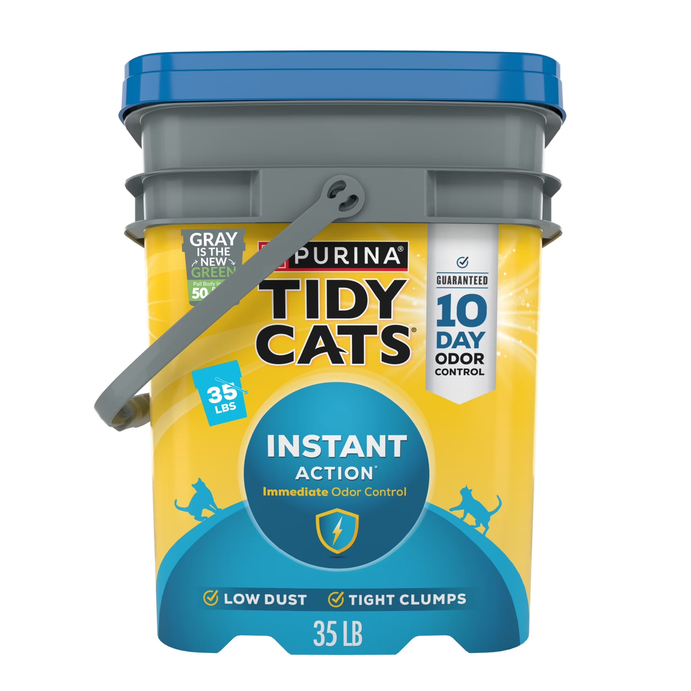 Purina  Instant Action Clumping Cat Litter, Floral Scent, 35 Lb Pail